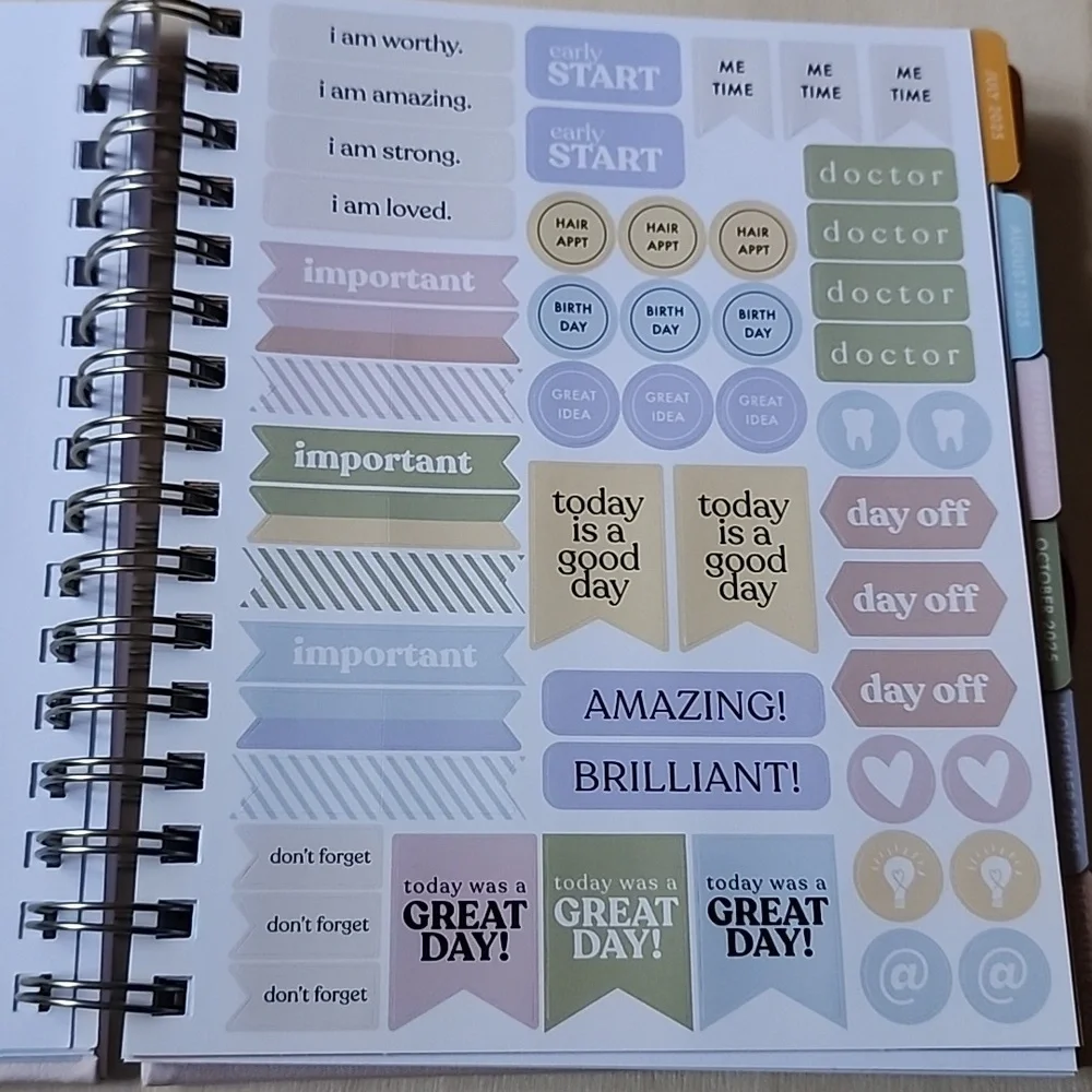 Brand New Eccolo Blue Stripe 2025-2026 planner notebook